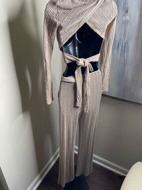 Knit Tie-Waist matching set